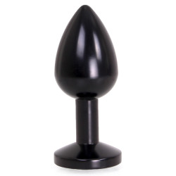 Kiotos Plug Bijou Anal Alu Gem light 6 x 2.8 cm Noir